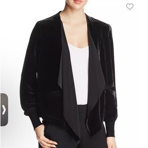 Go by Go Silk Velvet Waterfall Jacket Sz L #AA